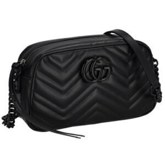 Gucci GG Marmont Shoulder Bag Black DTDHV - Picture 1 of 3